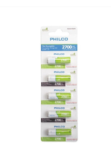 Pila Recargable Philco AA 2700 mAh Pack 10 Unidades