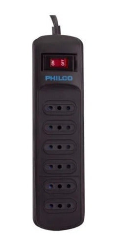 Alargador / Extensión Philco P9186 Protector Sobrevoltaje 918 Joules