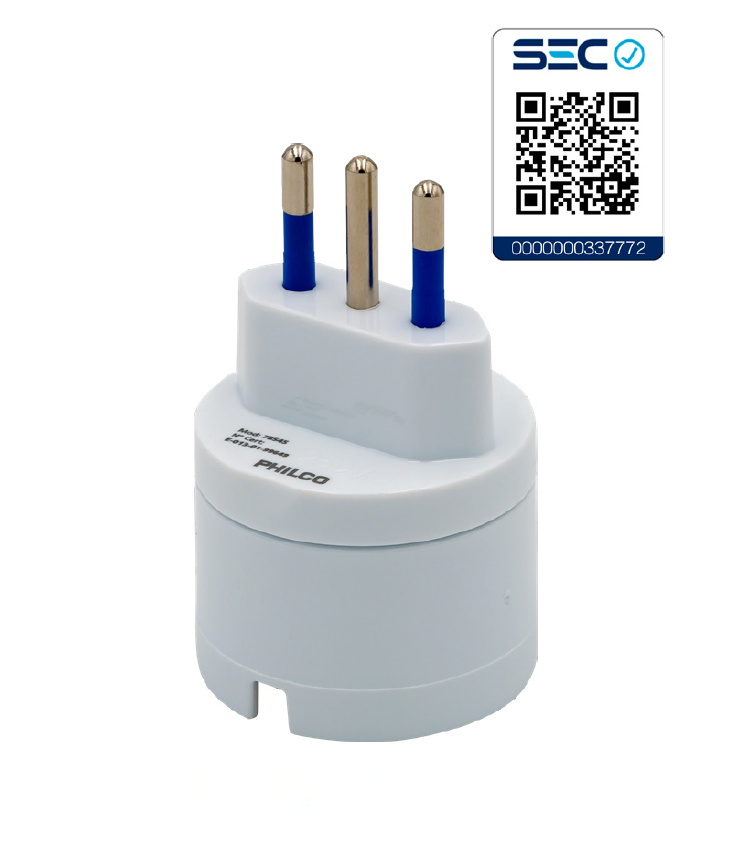 Adaptador De Enchufe Schuko Philco Modelo 78545 250V / 10A / 1500W