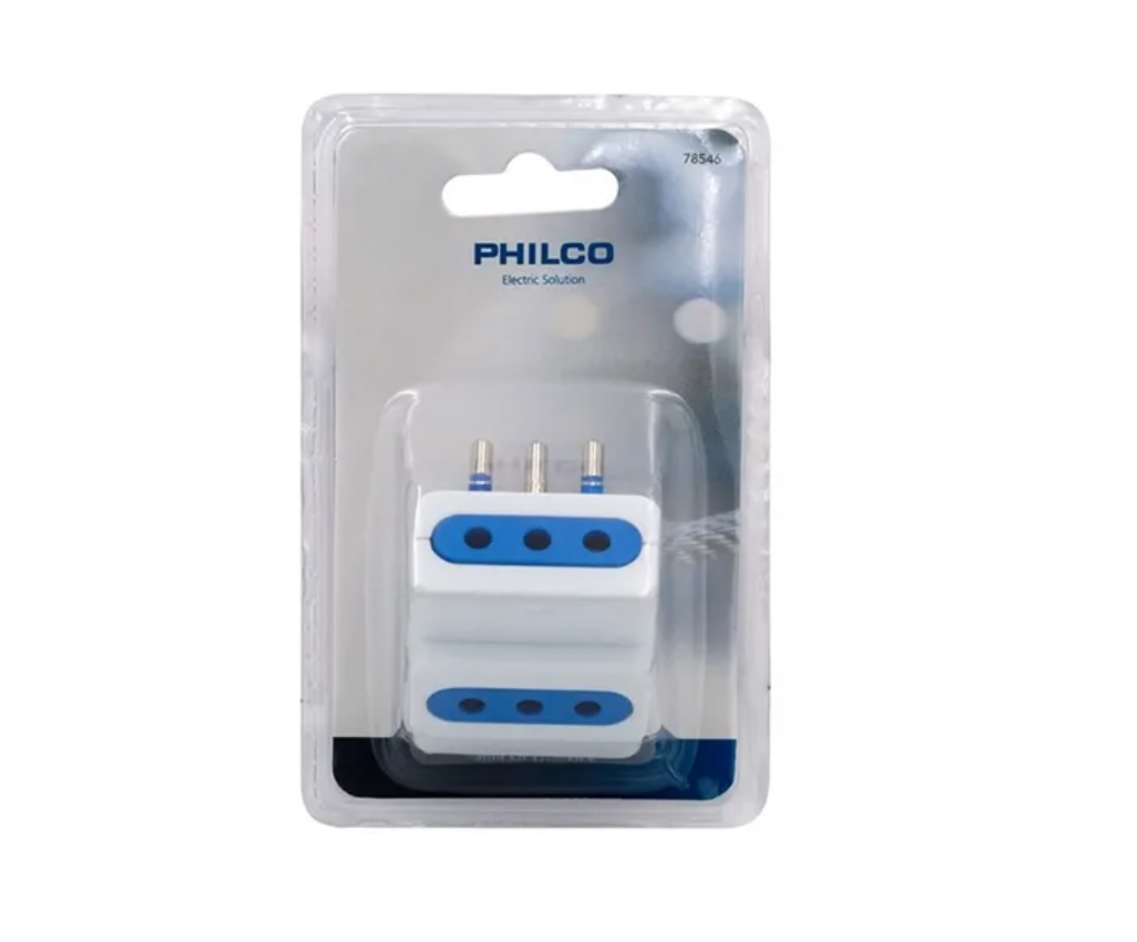 Adaptador De Enchufe Triple Philco Modelo 78546 / 78547 250V 10A 1500W