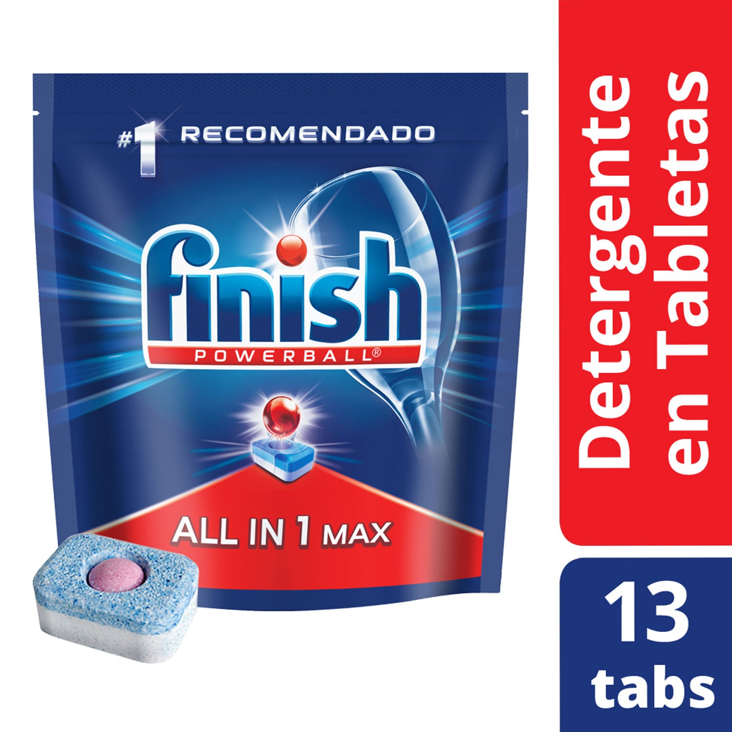 Finish Powerball Detergente Lavavajillas Doypack 13 Tabletas – Mirage  Service SpA