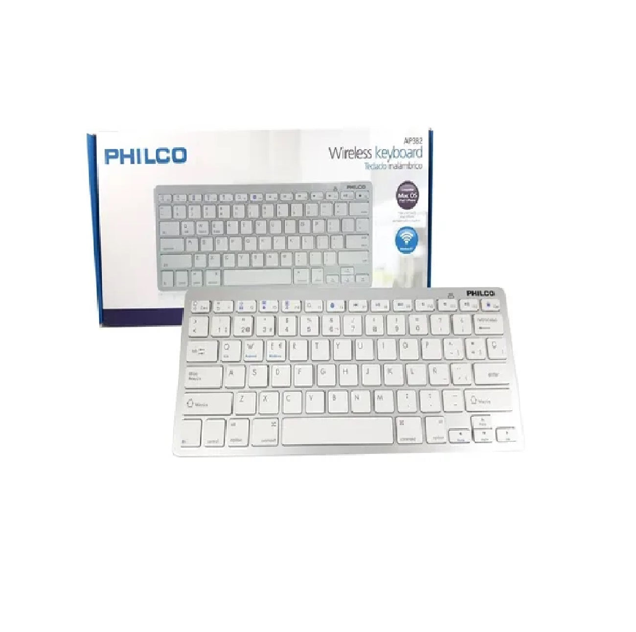 Mini Teclado Bluetooth 11 Pulgadas Philco AP382 Para Apple iPad iPhone Macbook