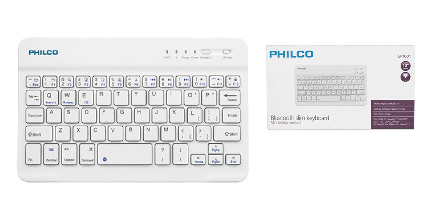 Mini Teclado Bluetooth 10 Pulgadas Philco Modelo B-1001