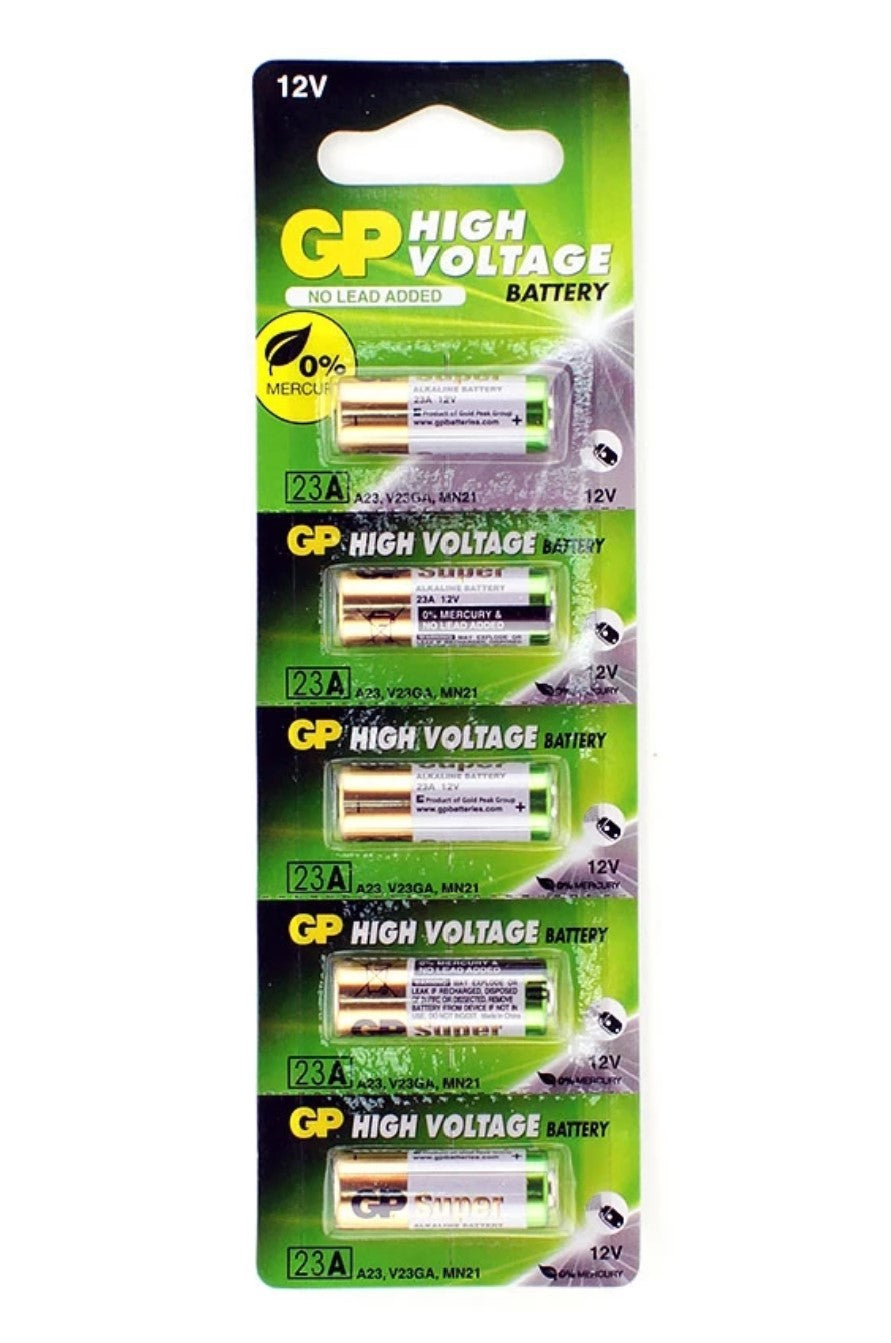 Pila Alcalina GP 23A A23 V23GA MN21 De 12V Pack De 5 Unidades