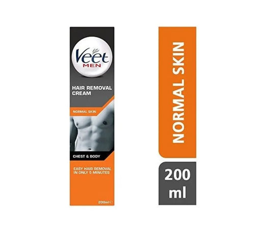 Veet For Men Crema Depilatoria Piel Normal 200 ml. Incluye Espátula