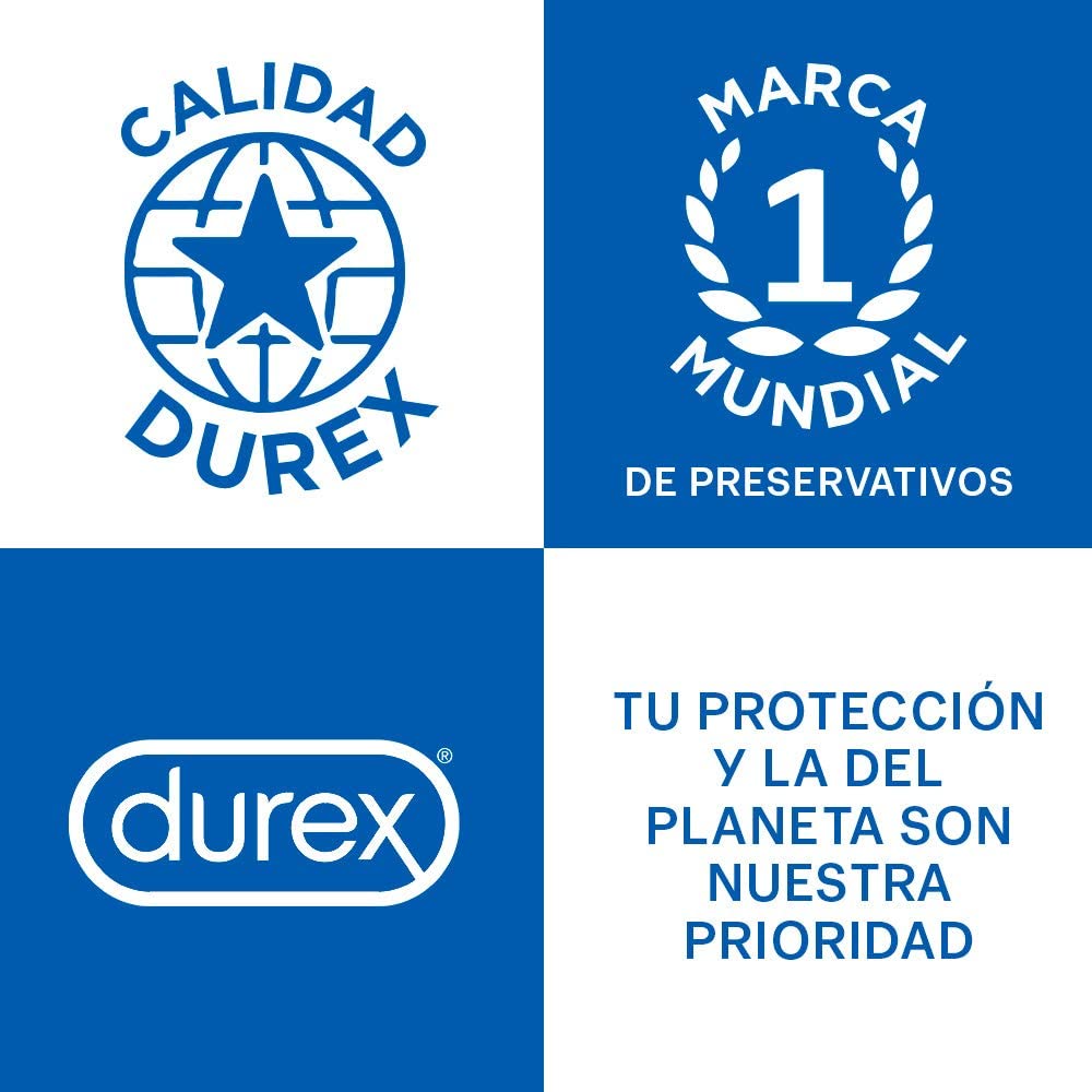 Durex Extra Seguro Caja 3 Condones/Preservativos Látex
