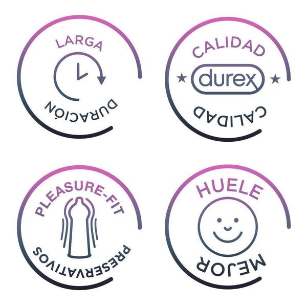 Durex Clásico Caja 3 Condones/Preservativos Látex Lubricados