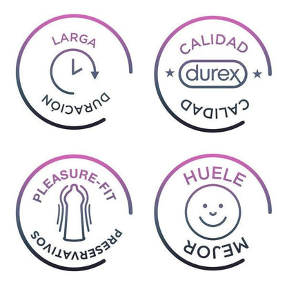 Durex Clásico Caja 3 Condones/Preservativos Látex Lubricados