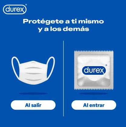 Durex Extra Seguro Caja 3 Condones/Preservativos Látex