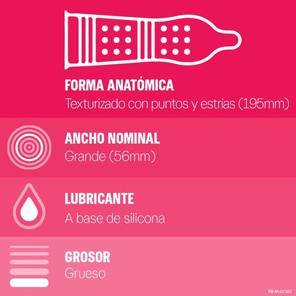 Durex Sorpresas y Placer Caja 3 Condones/Preservativos Surtidos