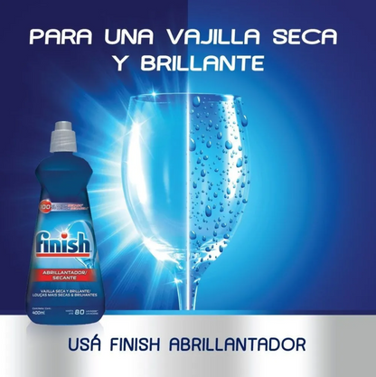 Finish Abrillantador Secante Enjuague Para Lavavajillas Botella 400 ml.