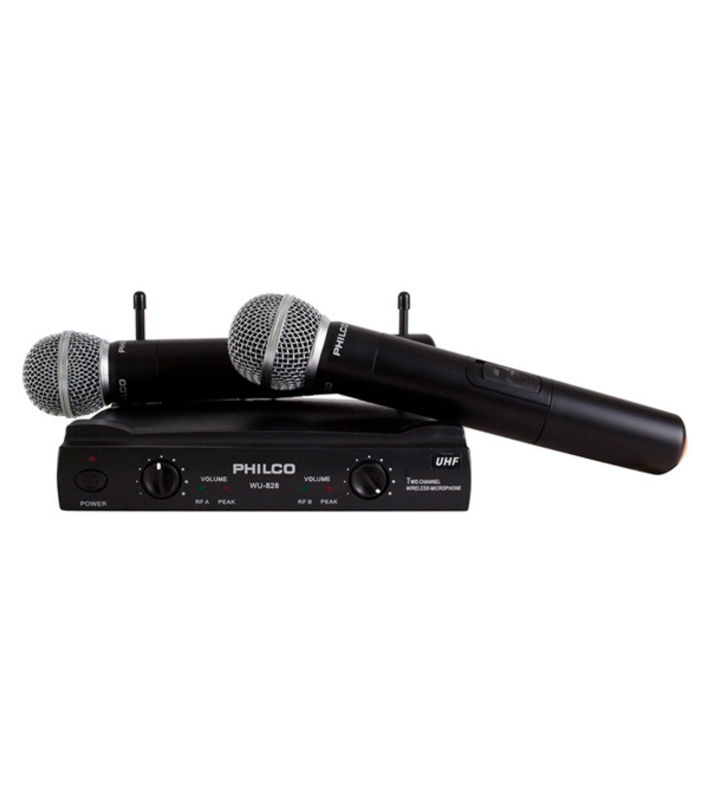 Set 2 Microfonos Inalambricos Uhf Ideal Karaoke